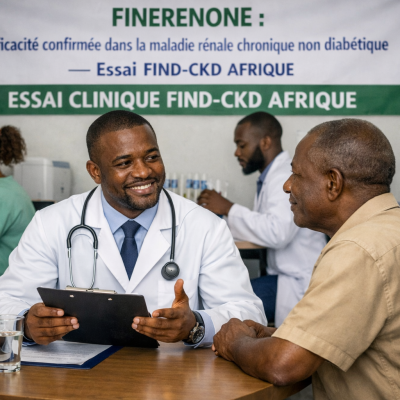 Finerenone : efficacité confirmée dans la maladie rénale chronique non diabétique — essai FIND-CKD